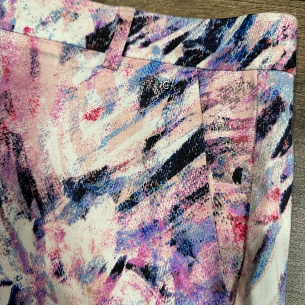 Calvin Klein Women's Abstract Pink Shorts - Picture 2 of 6